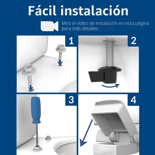 Miniatura 7 de Bemis 7300SLEC Asiento de inodoro de cierre lento, bisagras fáciles de limpiar y asiento de plástico duradero, fabricado en Estados Unidos