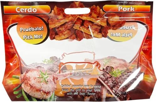 Bolsas para Pernil Paleta de Cerdo Asado o Rostizado, 100 Unidades, Asas Reforzadas, Cierre Ziplock, Libre de BPA, DELI, RESTAURANTE, SUPERMERCADOS,