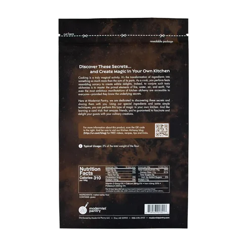 Miniatura 3 de Polvo de malta de cebada no diastásica sin OMG, vegano, certificado OU Kosher, 400 g/14 oz