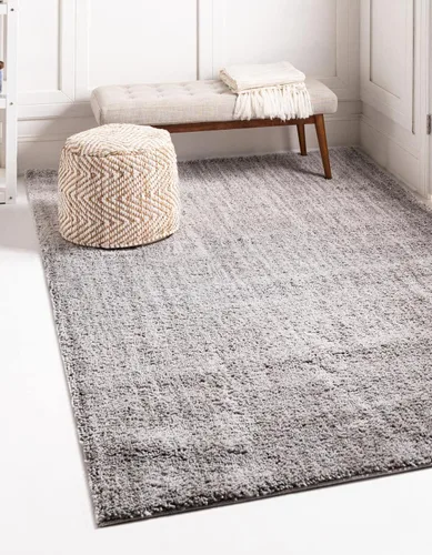 Miniatura 9 de Unique Loom Shaggy Chic Collection - Alfombra de área lanuda (9 pies 4 pulgadas x 12 pies 2 pulgadas, rectangular, color blanco sal marina)