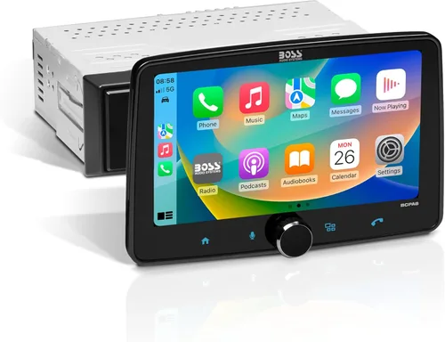 Miniatura 8 de BOSS Audio Systems BVCP9700A-FL Estéreo de automóvil DIN inalámbrico Apple CarPlay, Android Auto, pantalla táctil de 7 pulgadas, Bluetooth, receptor
