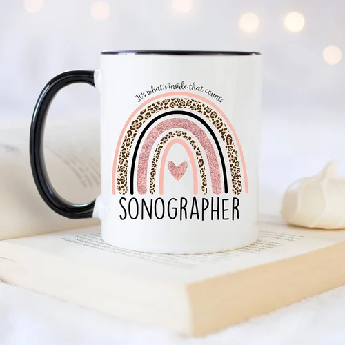 Miniatura 4 de YouNique Designs Sonographer - Taza de café de 11 onzas, regalo de ecografía, taza de tecnología de ultrasonido, taza de ecografía cardíaca