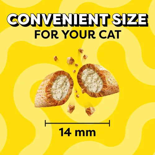 Miniatura 9 de TEMPTATIONS Jumbo Stuff Bocadillos crujientes y suaves para gato sabor Atún tentador, 14 onzas Envase