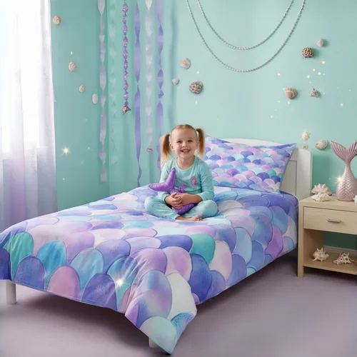 Miniatura 40 de Erosebridal Juego de ropa de cama con diseño de árbol de la vida, tamaño Queen para niños y niñas, diseño bohemio exótico de mariposa, funda