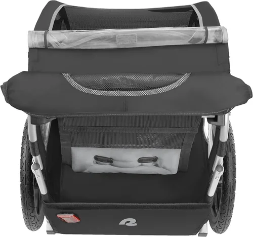 Miniatura 6 de Retrospec Rover - Remolque para bicicleta para niños, individual y doble pasajero, plegable