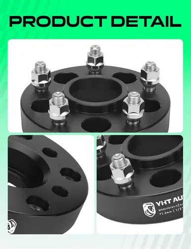 Miniatura 8 de YHTAUTO - Adaptadores de rueda centrados en el cubo de 5 x 4.5 a 5 x 5 de 1.25 pulgadas, compatibles con ruedas Jeep JK XK WJ WK en YJ TJ XJ KK KJ