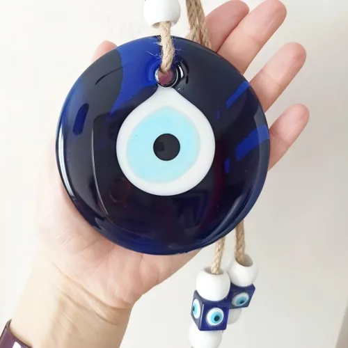 Miniatura 6 de Amuleto de cristal azul de nazar de mal de ojo de buena suerte, adorno colgante hecho a mano para el hogar, oficina, decoración del automóvil