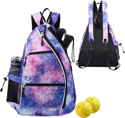 Miniatura 16 de Sucipi Pickleball Bag - Men's & Women's Pickleball Backpack, Adjustable Sling Bag w/Fence Hook/Large Capacity/Safety Pocket Azul