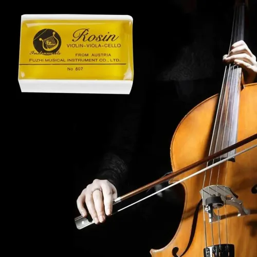Miniatura 2 de Rosin Natural para violín violonchelo viola colofonia luz baja polvo para arcos cuerda instrumento musical accesorio amarillo con estuche 3