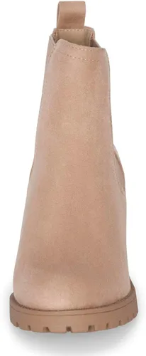 Miniatura 4 de STYLISH S ABBY - Botines Chelsea con plataforma para mujer, tacón grueso, suela de lengüeta