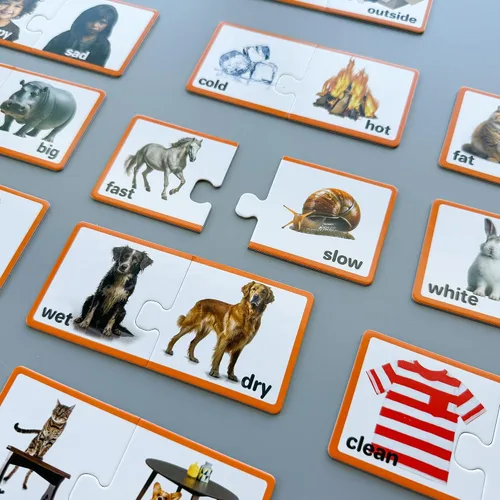 Miniatura 7 de QUOKKA 5X MEGASET Realistic Puzzles for Toddlers 3-5 - Matching Games for Kids Ages 2-4 - Numbers Animals Opposites ABC Learning for Toddlers 1-3