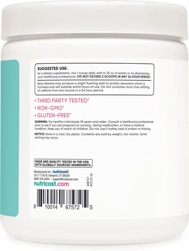 Miniatura 4 de Nutricost Polvo de pre-entrenamiento para mujer, mango melocotón, 30 porciones