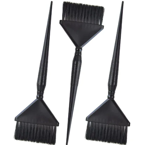 Miniatura 5 de Emperor - Pinceles de tinte para el cabello, 3 aplicadores de tinte en ángulo con peines integrados, cepillo de retoque de raíces y color para salón