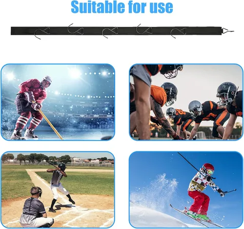 Miniatura 7 de Percha de hockey portátil colgante Dryig Rack Regalos para el hogar y al aire libre Uso en hockey sobre hielo, patinaje, fútbol, camping, pesca, 5