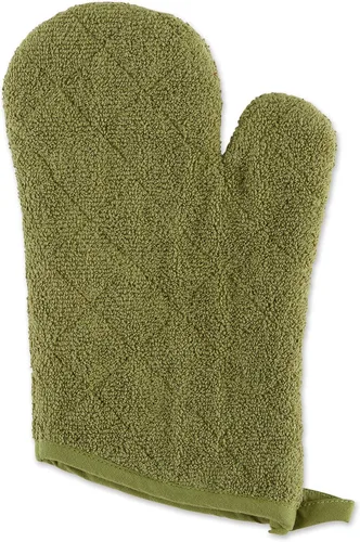 Miniatura 3 de DII Basic Terry Collection - Guante de horno acolchado 100% algodón, color verde antiguo, 2
