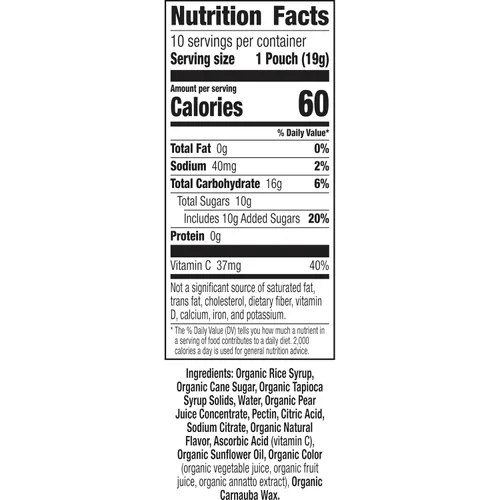 Miniatura 2 de Annie's Organic Bernie's Farm Snacks con sabor a frutas, sin gluten, 10 bolsas, 7 onzas
