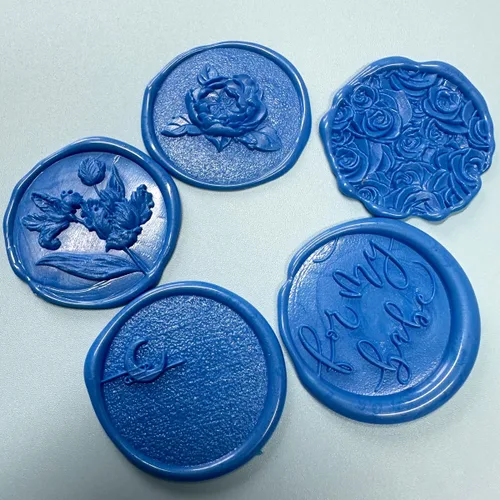 Miniatura 5 de 400 cuentas de sellado de cera azul para sello de cera (azul)