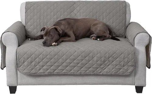 Miniatura 19 de Furhaven - Funda para muebles de sala de estar para perros y gatos, protector reversible de dos tonos, resistente al agua, lavable, color expreso