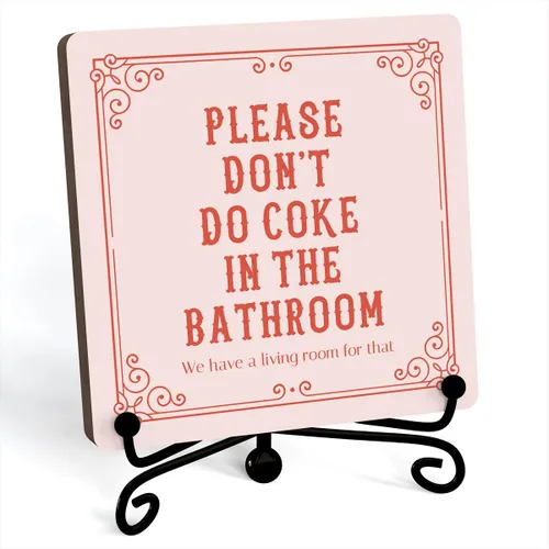 Miniatura 16 de Divertidas decoraciones de baño, decoración de estante de baño y accesorios, letreros de la vida es como el baño, bonito letrero de baño