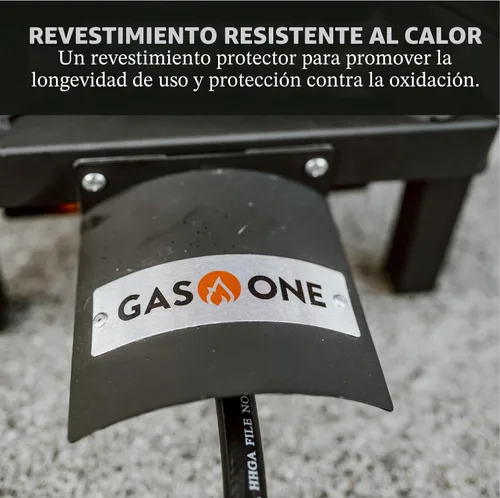 Miniatura 3 de GasOne - Quemador de propano individual de alta presión, cocina al aire libre con escudo térmico y protector - Cabezal de quemador de propano
