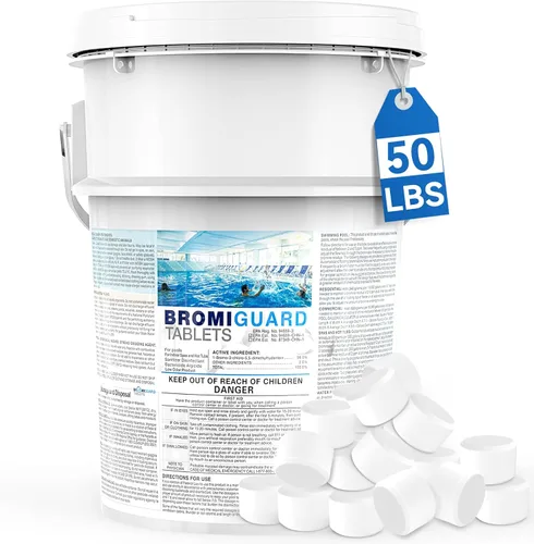 Miniatura 10 de Tabletas de Bromo para SPA Bañera de Hidromasaje 1lb 50LB Tabletas Bromantes Refuerzo Elimina Bacterias Algas Sensación de Agua Suave Sin Olor a