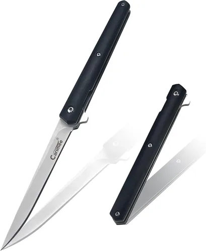 Cuchillo de bolsillo delgado de 4 pulgadas, cuchillos plegables para caballeros, transporte diario para acampar al aire libre