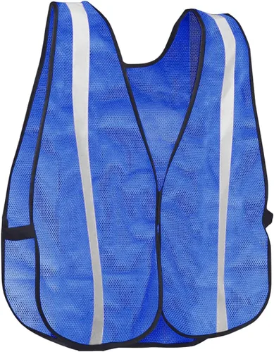 KAYGO KG0008 - Chaleco de seguridad de alta visibilidad, tiras reflectantes de 1 pulgada, parte delantera/trasera, malla transpirable, talla única,