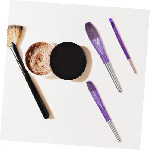 Miniatura 5 de MERRYHAPY Neto maquillaje cepillo cubierta cerdas protector PE material fácil de usar 150pcs cantidad esencial para viajes