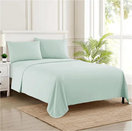 Miniatura 67 de Juego de sábanas de 1800 hilos – Sábanas de microfibra cepillada suave de calidad egipcia – Juego de ropa de cama de lujo con sábana encimera