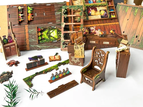 Miniatura 6 de Kit de manualidades para rincón de lectura DIY para adultos y adolescentes, rompecabezas de madera 3D en miniatura, kit de casa de muñecas