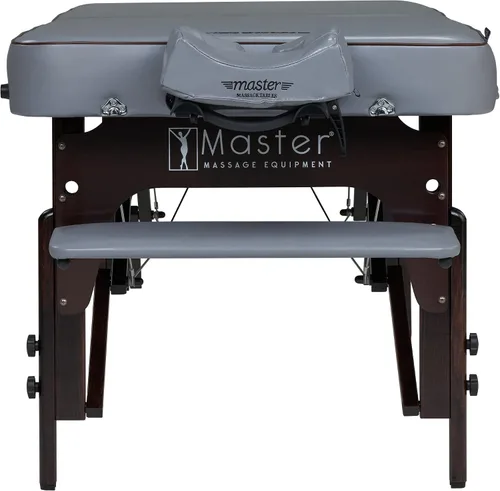 Miniatura 6 de Master Massage Montour Lx - Mesa de masaje portátil de 30 pulgadas con espuma viscoelástica de 3 pulgadas, color gris paloma, mesa de masaje