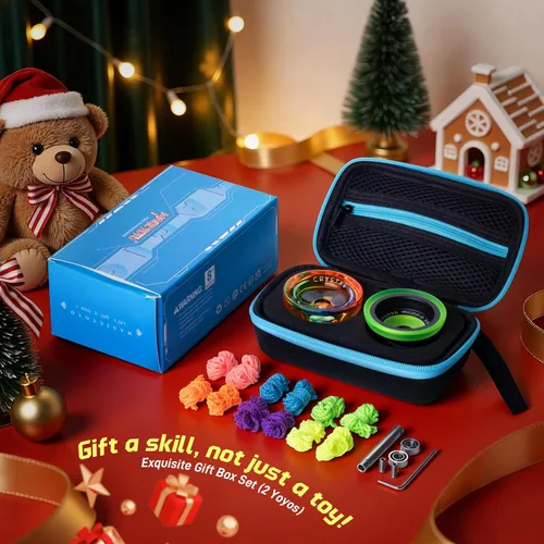 Miniatura 7 de MAGICYOYO Yoyo Sensible para Niños de 8 a 12 años, Paquete de 2 Yoyos, Truco Profesional de Girar con Dedo para Avanzados, Yoyo de Metal de Doble