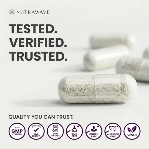 Miniatura 8 de Nutra Wave 50 mil millones de probióticos y prebióticos para mujeres y hombres – 15 cepas de cultivo activo – Apoya la hinchazón, el estreñimiento