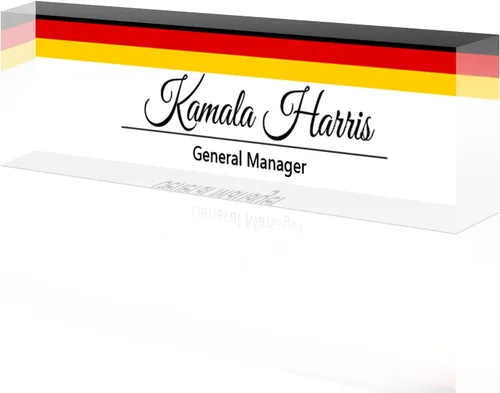 Miniatura 27 de Placa de nombre de escritorio personalizada, placa de identificación acrílica, placas de identificación personalizadas para regalos de oficina