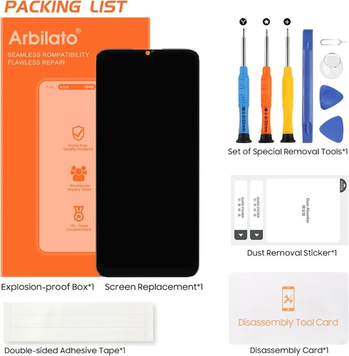 Miniatura 7 de Pantalla para T-Mobile Revvl V Plus 5G Reemplazo de pantalla para Revvl V+5G Pantalla LCD WTRVL5G Pantalla táctil Digitalizador Asamblea Piezas