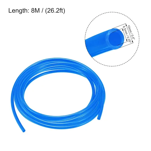 Miniatura 2 de uxcell Tubo neumático, manguera de tubo de compresor de aire, manguera de línea de aire de PU, 0.098 in de diámetro interior x 0.157 in de diámetro