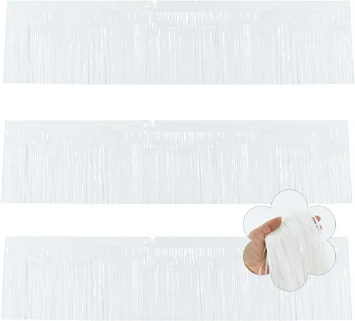 Miniatura 71 de BEISHIDA 3 Paquetes de Guirnalda de Flecos de Lámina Metálica Arcoíris Oscuro para Colgar en la Pared, Banderas de Oropiel para Halloween, Flotas