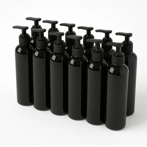 Miniatura 18 de Royal Massage Botella con bomba tipo bala de 8 onzas, aceite de masaje, loción, jabón, dispensador de champú, PET sin BPA con bomba de bloqueo Verde