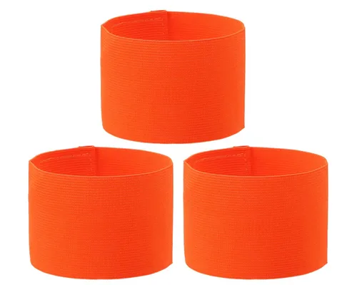 Miniatura 8 de ONLYKXY 3 brazaletes de capitán de 2.75 x 12.79 pulgadas, ajustable, para fútbol, baloncesto, voleibol, escuela, competencia, entrenador, jugadores