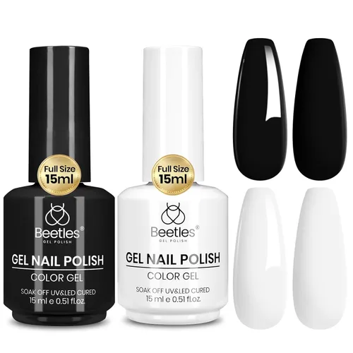 Miniatura 143 de Beetles - Esmalte de uñas de gel verde luminoso que brilla en la oscuridad, esmalte de uñas de gel que se absorbe con lámpara LED UV, arte de uñas