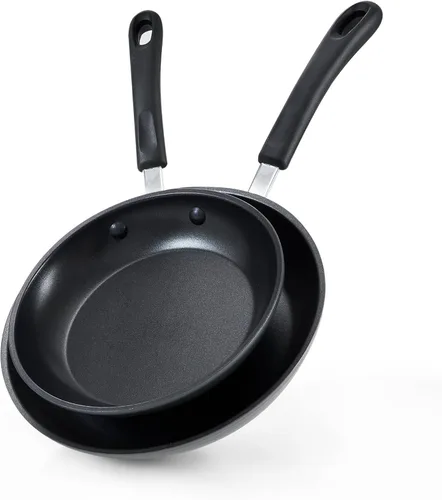 Miniatura 10 de Cook N Home Sartén antiadherente anodizada dura profesional de 8 pulgadas, sartén de cocina con asas que se mantienen frescas, apta