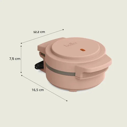 Miniatura 8 de bella Snack-n-Store Mini Waflera, Revestimiento Antiadherente de Cerámica EverGood™, Enrollado de Cable, Luz Indicadora de Listo y Asas de Toque