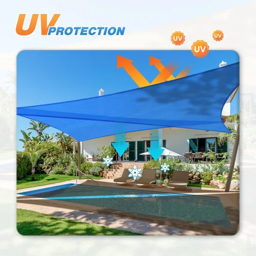 Miniatura 5 de TANG - Toldo triangular tipo vela de 12 x 12 x 17 pies, toldo de sombra para patio al aire libre, pergola, porche, terraza, carport, con bloqueo UV