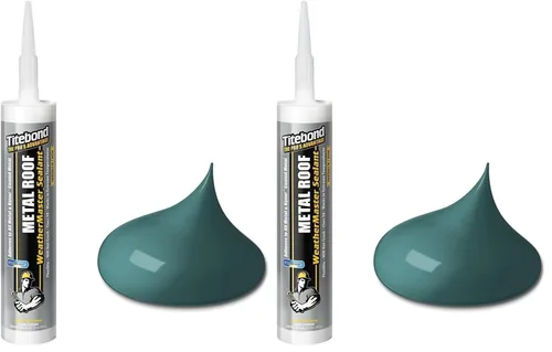 Miniatura 9 de Titebond WeatherMaster - Sellador de techo de metal, color verde – Calafateo de polímero premium para aluminio, cobre, acero galvanizado y metales