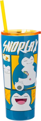 Miniatura 7 de Silver Buffalo - Taza de café de vidrio manchado con diseño de Pokémon con Pikachu, 17.5 onzas