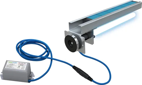 Miniatura 16 de Purificador de aire APCO Carbon Cell Matrix UV para HVAC con cable de alimentación, incluye lámpara UVC de 1 año (Serie 18-32 VAC) # TUV-APCO-ER