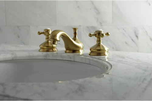 Miniatura 4 de Kingston Brass KS1167BX - Grifo de baño extendido de 8 pulgadas, latón cepillado Latón pulido