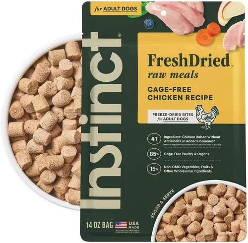 Miniatura 10 de Instinct Comidas crudas liofilizadas, alimento seco natural para perros, sin granos, cordero alimentado con hierba, bolsa de 24 onzas