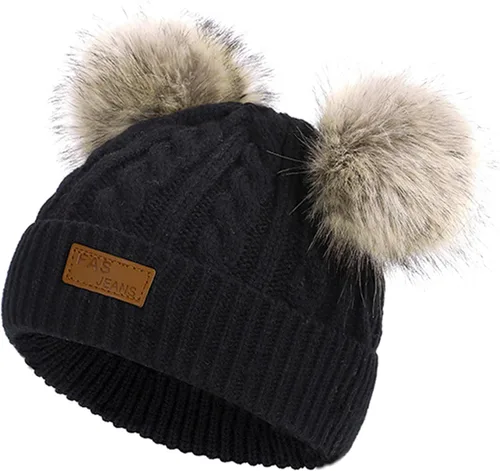 Miniatura 24 de Century Star Toddler Beanie Baby Girls Winter Hat - 6-36 Months Warm Knit Pom Pom Hats for Gils Boys