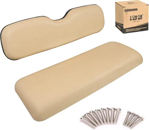10L0L Cojines traseros universales de repuesto para EZGO Club Car Yamaha Golf Cart Cojín asiento trasero dedicado para asientos traseros abatibles -
